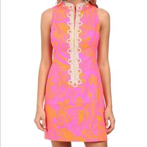 Alexa High Collar Neon Lilly Pulitzer Dress